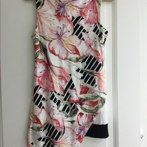 MICHAEL TYLER Casual Flower Print Dress Size Small